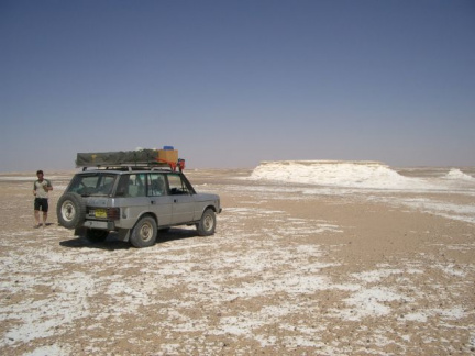 Kalkformationen in der weissen Wüste