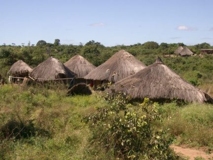 Abgelegens Dorf in Moçambique