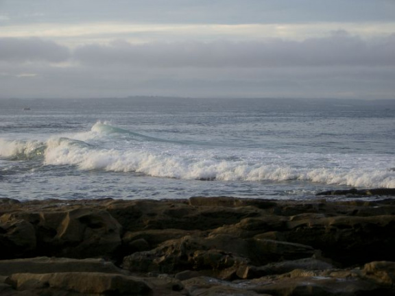 Wellen in Jeffrey Bay, das Surfer-Paradies