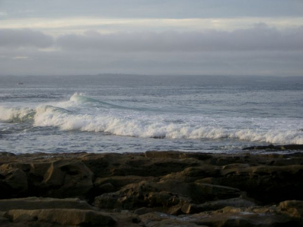Wellen in Jeffrey Bay, das Surfer-Paradies