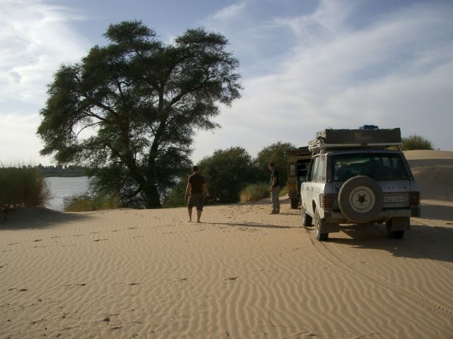 Nach 3 Tagen Wüstendurchquerung am Nil